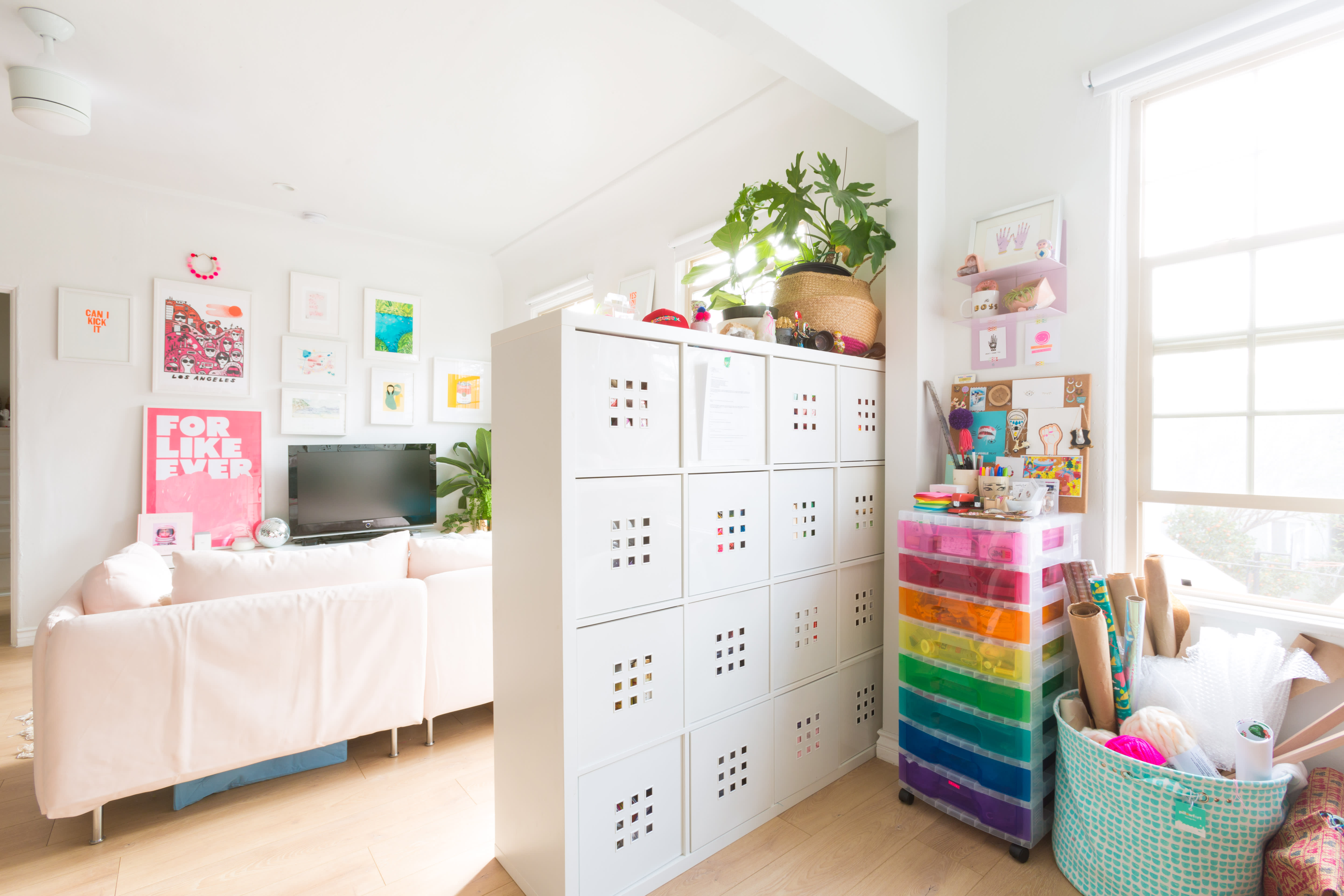 House Tour A Playful, RainbowHued LA Studio Apartment Apartment Therapy